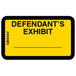 Legal Exhibit Labels